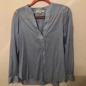 Baby blue Loft blouse